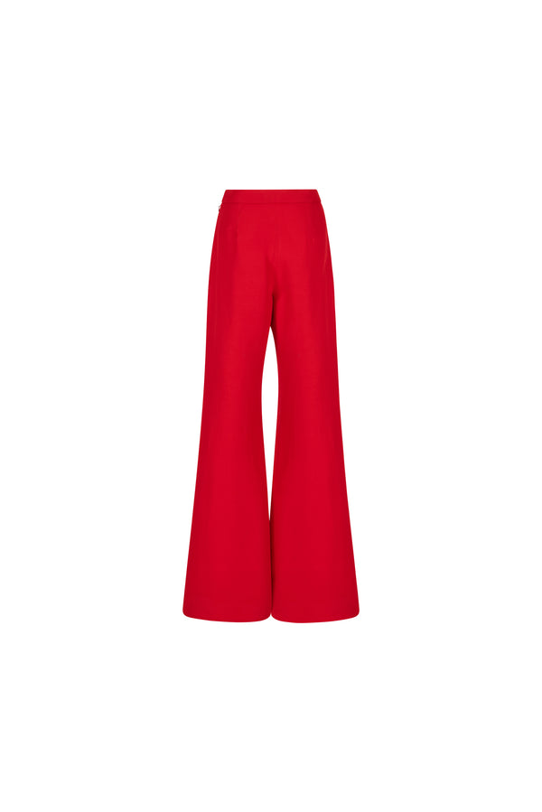 Fitted tailored flared pants