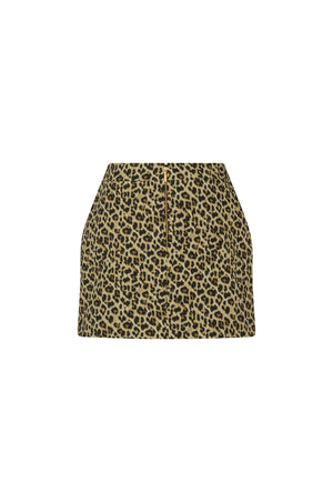 Mini leopard prink skirt