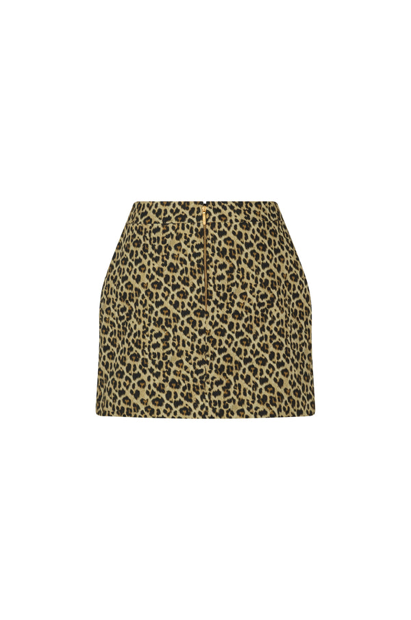 Mini leopard prink skirt