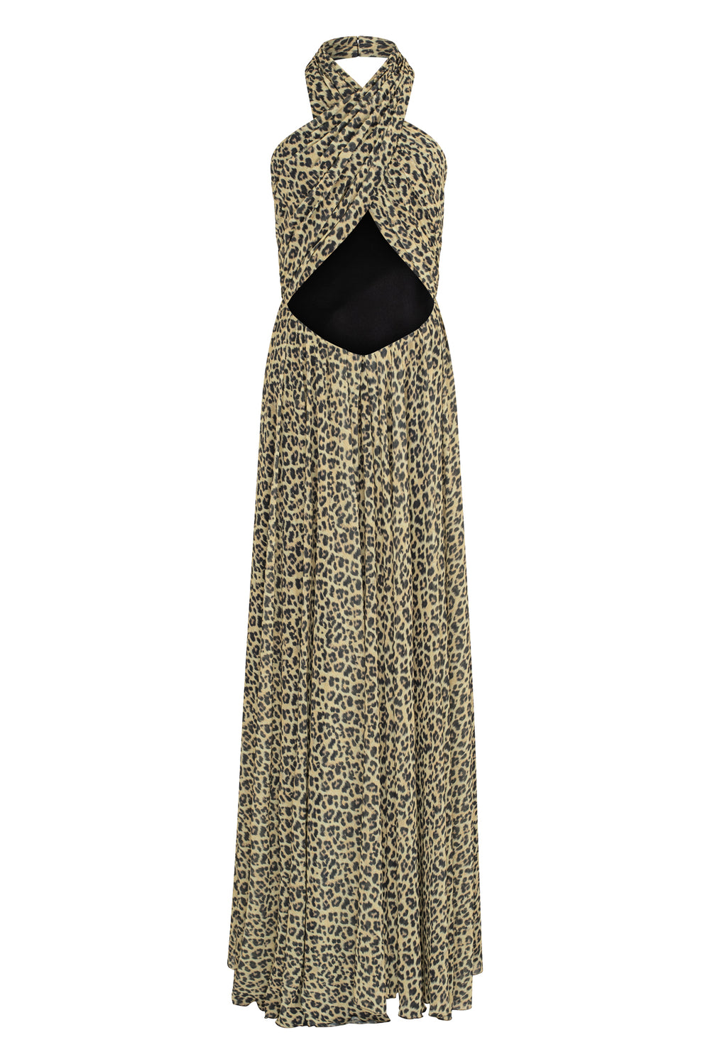 Halter neck wrapped dress