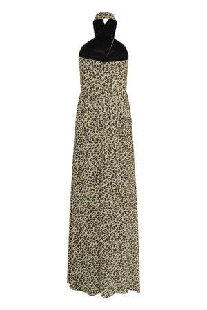 Halter neck wrapped dress