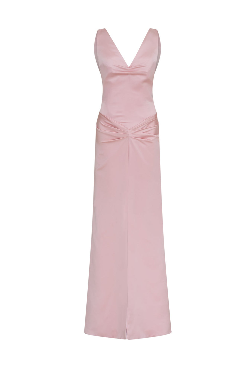 Satin silk evening dress